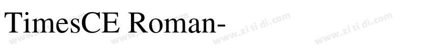TimesCE Roman字体转换